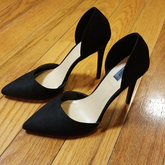 Forever 21 Shoes - Forever 21 D'orsay heels- faux suede